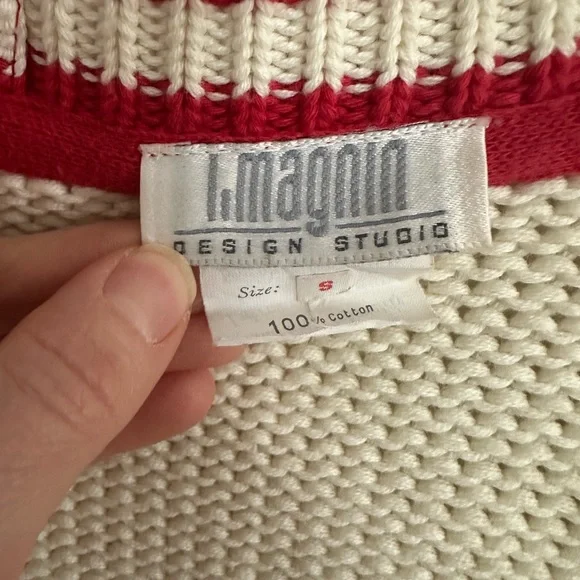 J. Magoni Design Studio Cardigan – Made in France – Size S – 100% Cotton ✨❤️‍🔥 - Picture 6 of 11
